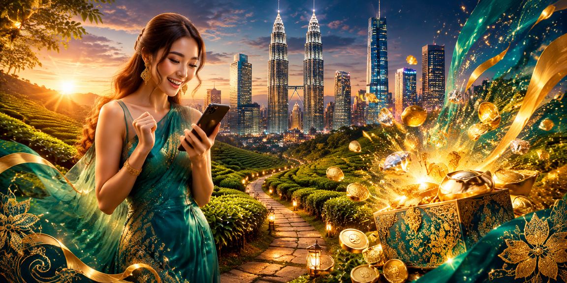 Pemain menggunakan telefon pintar untuk main slot kasino dalam talian di Kuala Lumpur