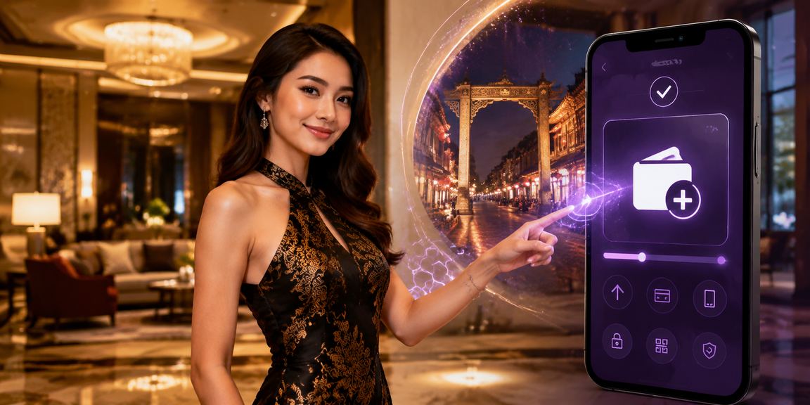 Paparan maklumat slot pada telefon pintar pemain di Melaka