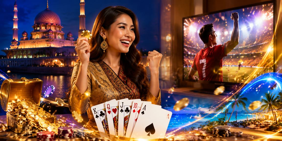 Meja poker dalam talian suasana malam di platform ss17 Putrajaya